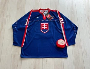 Peter Bondra 1998 NAGANO Winter Olympics Team Slovakia Nike Ice Hockey Jersey - Picture 1 of 18