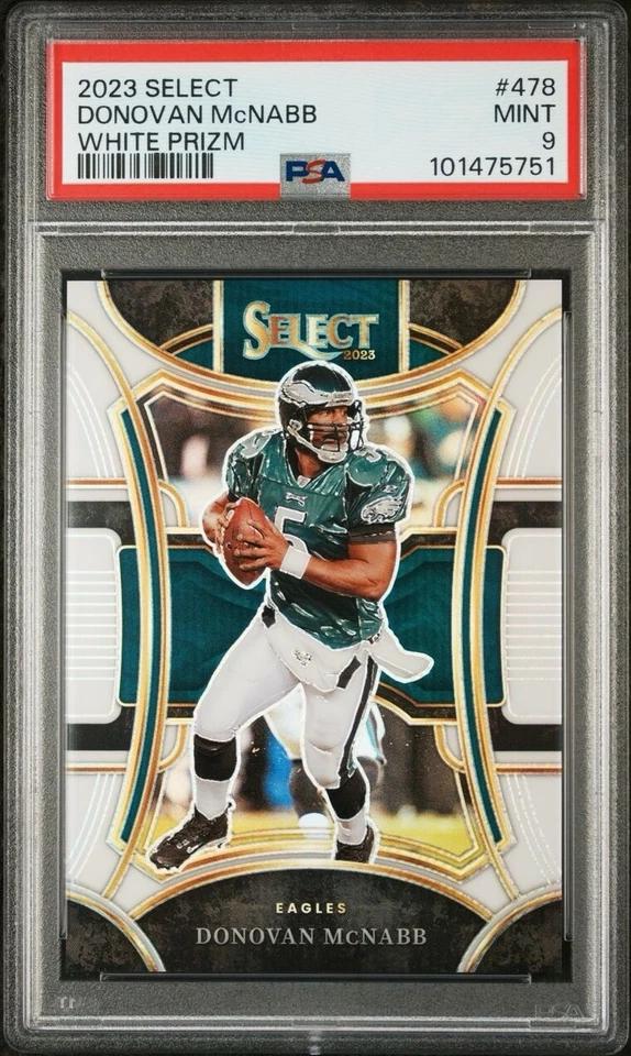 2023 Panini Select Donovan McNabb #478 3/35 White Suite Level PSA 9 Eagles NFL - Image 1 of 3