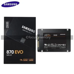 SAMSUNG Internal Solid State 2.5 inch 870 EVO SSD 250GB SATA for Desktop Laptop - Picture 1 of 6