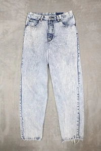 Women's Vintage Lawman Acid Wash Tapered Leg Blue Jeans Fits 29x30 - Picture 1 of 3