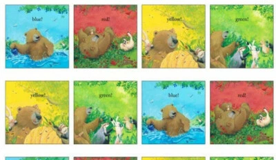 Adventures of Bear & Friends Colors Elizabeth Studio Fabric Panel 24" x 42 #1200 - Image 1 of 3