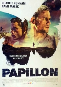 Papillon - Charlie Hunnam - Rami Malek - Filmposter 37x53cm gerollt - Picture 1 of 1