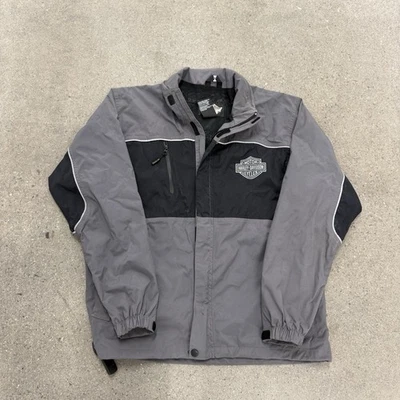 Harley Davidson Overpass Reflective Hooded Rain Jacket Men's - Image 1 of 4