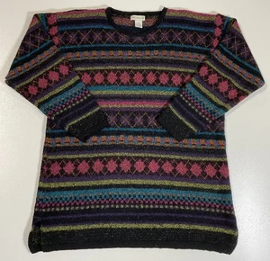 Vintage The Avenue geometrischer Pullover Gr. XL flippig bunt launisch 90er - Bild 1 von 6