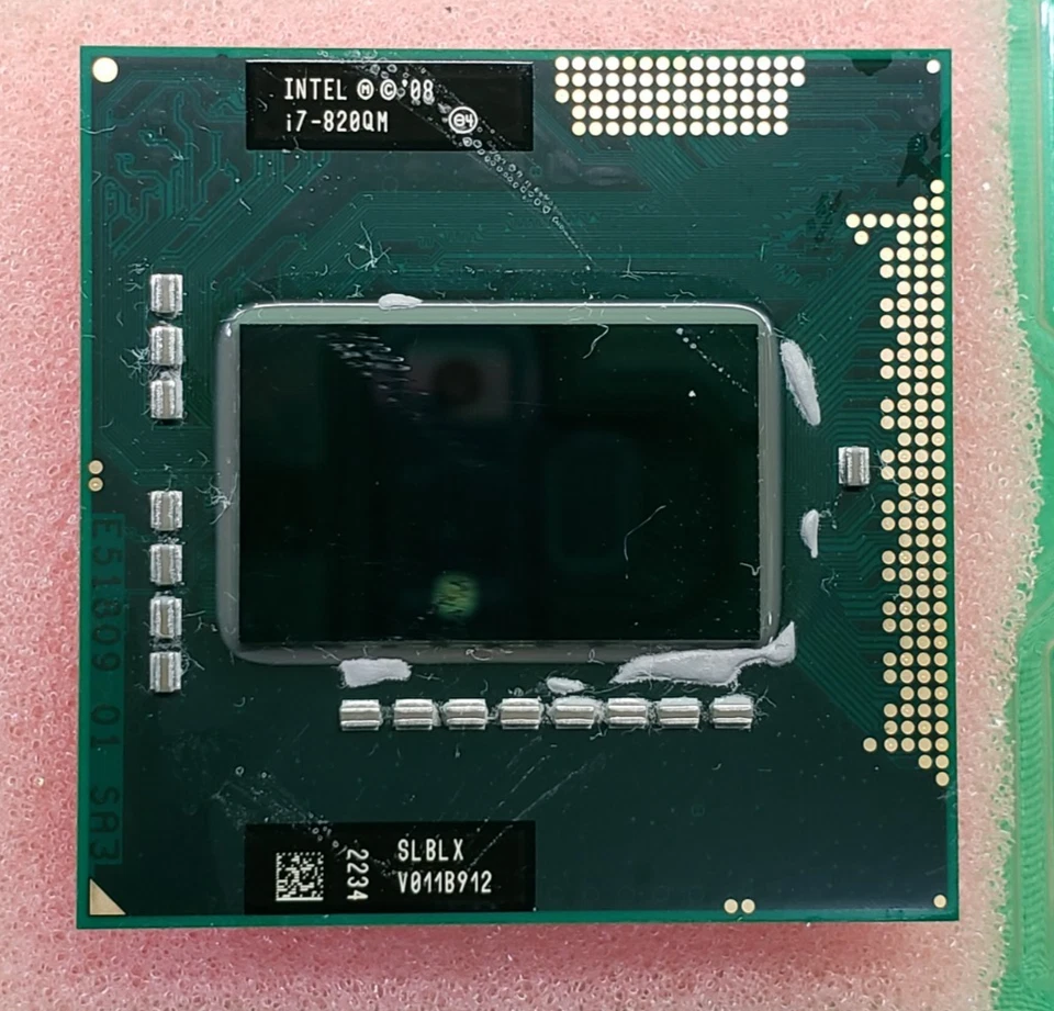Intel Core i7-820QM Quad-Core 1.73GHz 8MB Socket G1 CPU Processor SLBLX - Image 1 of 1
