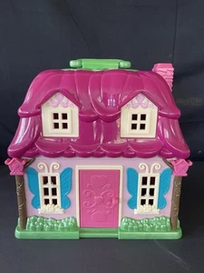 Li'l Woodzeez Pink Country Cabin Cottage House - Picture 1 of 5