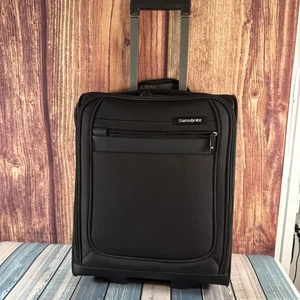Samsonite Softside 17x13x8 negro pequeño equipaje de mano ruedas giratorias - Imagen 1 de 8