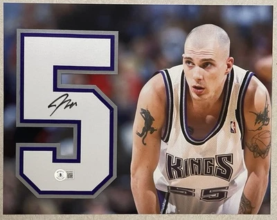 Camiseta firmada por Jason Williams #5 número certificado de autenticidad BAS autografiada J-Will Kings 91 Foto 1 de 3