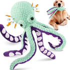 1pc Plush Octopus Dog Toy with Squeaker – Soft, Fun & Anti-Boredom Play-NEW