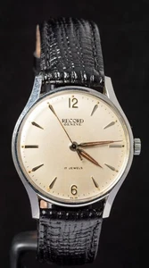 Record Geneve [Longines] Herren Handaufzug Cal. 620 Vintage Swiss Uhr -- funktioniert - Bild 1 von 13