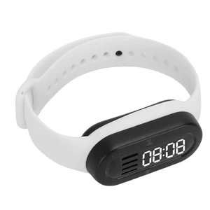 White )Smart Bracelet With Speaker MP3 Player LED Digital Display Wa ↑ - Picture 1 of 12