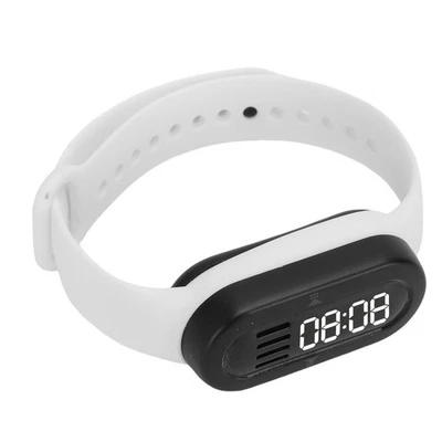 White )Smart Bracelet With Speaker MP3 Player LED Digital Display Wa ↑ - Image 1 of 4