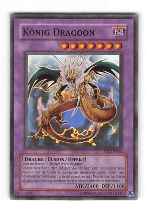 Yugioh KÖNIG DRAGOON , fet-de036 Super Rare deutsch Near Mint  - Bild 1 von 2