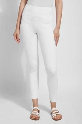 ¡NUEVO! $88 LYSSE 6175 LEGGINGS VAQUEROS TOBILLO AJUSTADO BLANCO TALLA S Foto 1 de 3