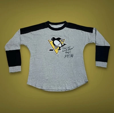 Pittsburgh Penguins Ladies’ NHL Sportswear Top Signed By Kris Letang #58 NWT - Image 1 of 4