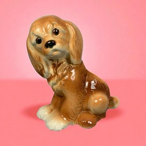Estatuilla de perro jardinero Royal Copley Cocker Spaniel decoración vintage - Imagen 1 de 18