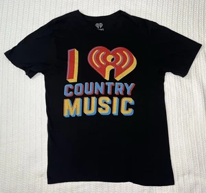 Camicia radio country I Heart musica concerto festival 2018 Austin TX LG 20” X 29” - Foto 1 di 7