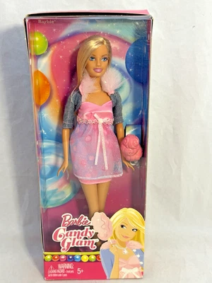 Barbie Candy Glam Muñeca Rubia Moda Muñeca 2008 Mattel #R7380 NRFB Foto 1 de 4