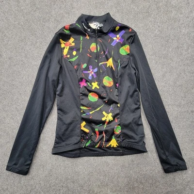 Sugoi Jacket Women's Black 1/4 Zip Performance Cycling Pullover Birds Athletic M - Image 1 of 4