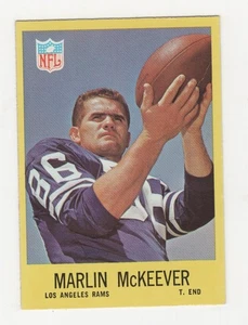 1967 PHILADELPHIA GUM FOOTBALL MARLIN McKEEVER LOS ANGELES RAMS #92 - Picture 1 of 2