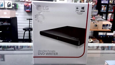 LG GP65NB60 Slim Portable External DVD-RW Drive USB2.0 8x DVD 24x CD Write Black - image 1 of 4