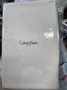 Calvin Klein Größe Cal King Passformlaken Farbe Ecru hellrosa Neu - Bild 1 von 4