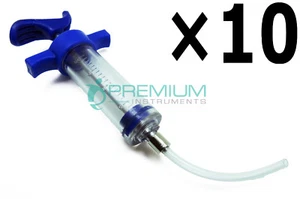 10× Reusable Pet Feeding Syringe 20ml Luer Lock Tip Sterile Veterinary Animals - Picture 1 of 5