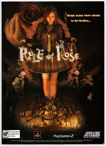 Print Ad Rule Of Rose Rare Scarce Atlus Horror Game Original Promo Poster Art - Picture 1 of 4