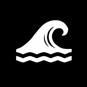 WAVE Hawaiian Hawaii Decal Sticker - FREE USA SHIPPING - Picture 1 of 2