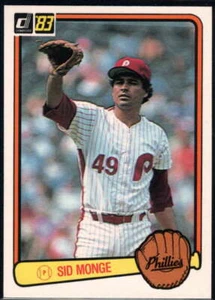 1983 Donruss #245 Sid Monge NM-MT Phillies - Picture 1 of 1