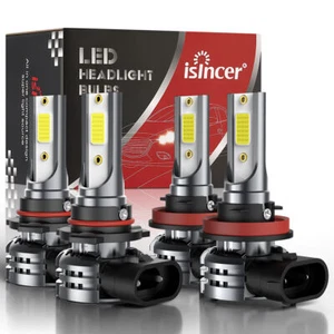 4x 9005+H11 LED Headlight Combo High Low Beam Bulbs Kit Super White Bright Enmcn - Picture 1 of 16