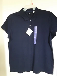 Lady Hathaway Women's Polo Shirt XXL Navy Short Sleeve NEW - Picture 1 of 3