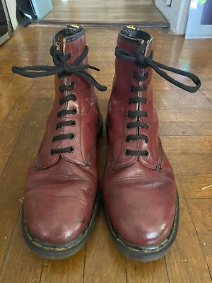 Botas de Colección Años 90 DOC DR MARTENS Punta Suave Sangre de Buey Talla 12 Skinhead Hardcore Punk Foto 1 de 4