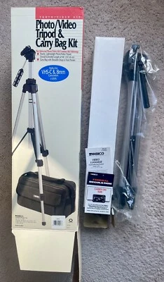 AMBICO VIDEO 54” TRIPOD (STURDY-LIGHTWEIGHT) VHS-C & 8MM CAMCORDERS-TRIPOD ONLY - Image 1 of 4