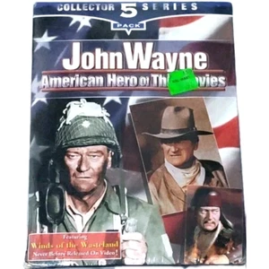 JOHN WAYNE AMERICAN HERO OF THE MOVIES 5 TAPE SET VHS - Picture 1 of 7