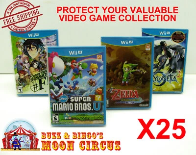 25x JUEGO NINTENDO WII U CIB - CAJA PROTECTORA DE PLÁSTICO TRANSPARENTE FUNDA PROTECTORA Foto 1 de 4