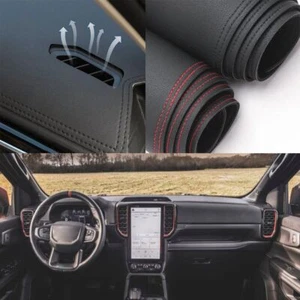 Alfombrilla de cuero para tablero de instrumentos cubierta de tablero almohadilla para parasol para Ford Ranger 2023-2025 - Imagen 1 de 8