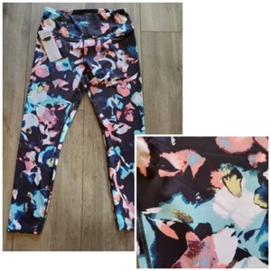 LAYER8 Multicolor Print High Waist Pocket 25" Yoga Pants Women's Medium Large - Picture 1 of 7