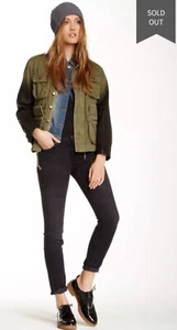 NEW Current Elliott The Ankle Skinny In Black Townhouse (Size 24) - MSRP $228.00 - Picture 1 of 12
