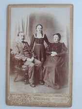 Victorian Cabinet Card: Family Group Fashion: J Wilkinson: Preston