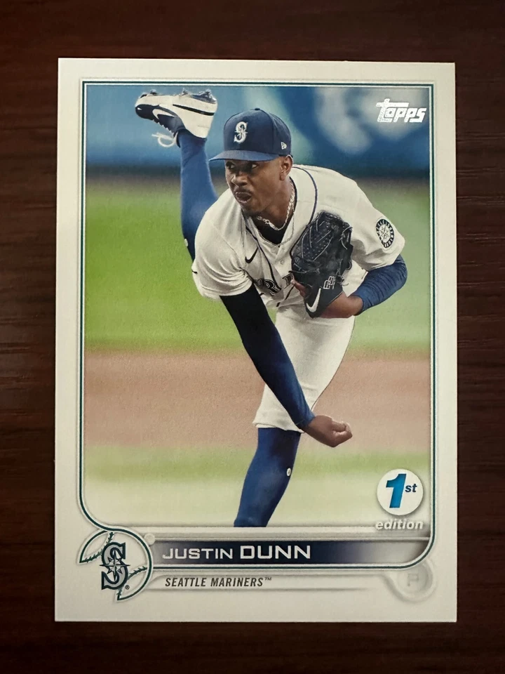 2022 Topps Series 1 - #185 Justin Dunn 1st Edition Mariners - Image 1 of 1