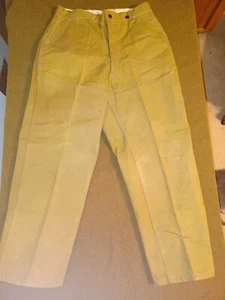 VINTAGE 1950s DRYBAK CANVAS HUNTING TROUSERS SIZE 30X29  - Picture 1 of 9