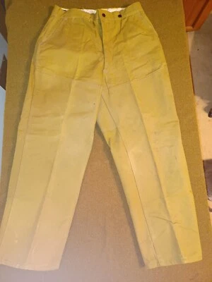 VINTAGE 1950s DRYBAK CANVAS HUNTING TROUSERS SIZE 30X29  - Image 1 of 4