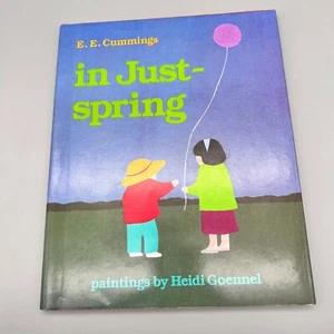 In Just Spring- Hardcover- E. E. Cummings FIRST EDITION 1988 - Picture 1 of 7