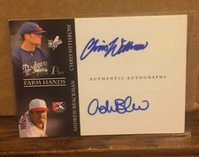 Chris Withrow Andrew Brackman 2007 Tristar Prospects Farm Hands Autograph #6/15