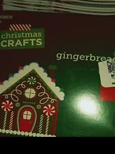 New Christmas Crafts Heart Felt Gingerbread House Christmas Kits Craft Makes 24