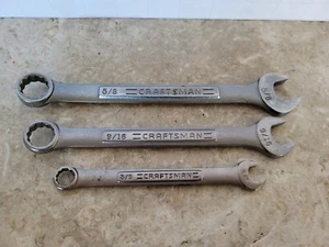 CRAFTSMAN V ^ Serie Kombination Schraubenschlüssel 3 Stück Set 12 Punkt Vintage VA SAE - Bild 1 von 8