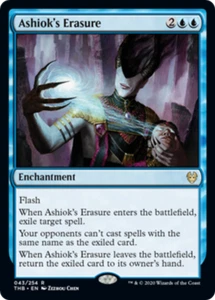 Ashiok's Erasure FOIL Theros Beyond Death MINT Blue Rare MAGIC MTG CARD ABUGames - Picture 1 of 1