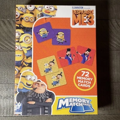 Illumination - Despicable Me 3 Memory Match Game 72 cards Minions NEW SEALED! - Image 1 of 3