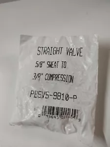 Valvola dritta 5/8 sudore a compressione 3/8 PBSVS-9810-P - Foto 1 di 3